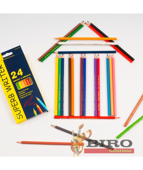 Creioane colorate MARCO SuperbWriter, 24 culori, 4100-24CB